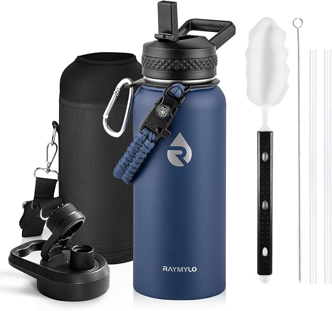 RAYMYLO Insulated Water Bottle 32 oz, Triple Wall Vacuum Stainless Steel by RAYMYLO