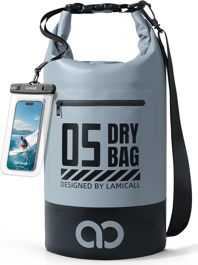 Lamicall Small Dry Bag, Waterproof Bag - 5L/10L/20L/30L/40L Water Proof Bag by Lamicall
