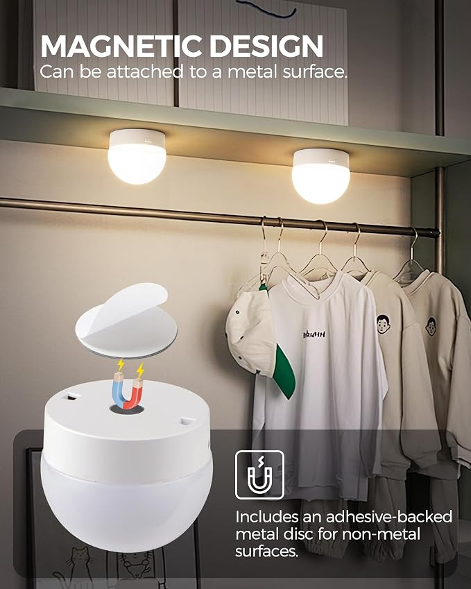 Rechargeable Light Bulbs with Remote Control 2 Packs, Battery Operated Light - Image 4