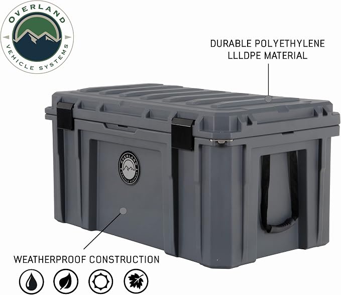 Overland Vehicle Systems 40100031 Dark Gray 169 QT Dry Box Storage - Image 4