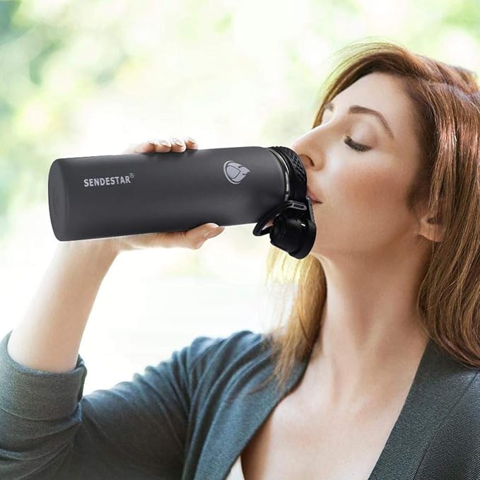 SENDESTAR Stainless Steel Water Bottle, Wide Mouth Water Bottle 40 oz - Image 5