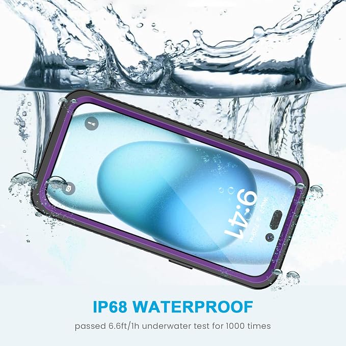 Lanhiem for iPhone 15 Case, IP68 Waterproof Dustproof Shockproof Cases - Image 2
