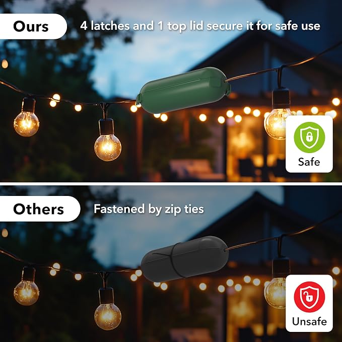 BN-LINK Outdoor Extension Cord Safety Cover, Cord Connector Protector Waterproof - Image 6