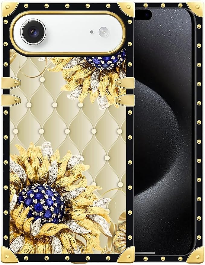 for iPhone 17 Air Case Luxury Golden Decoration by Unknown