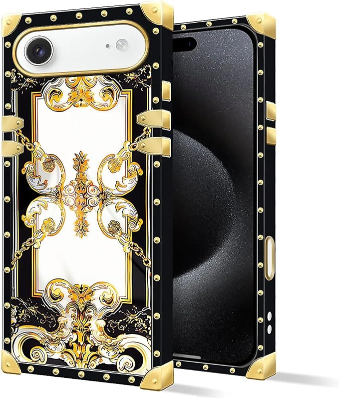 for iPhone 17 Air Case Luxury Golden Decoration - Image 2