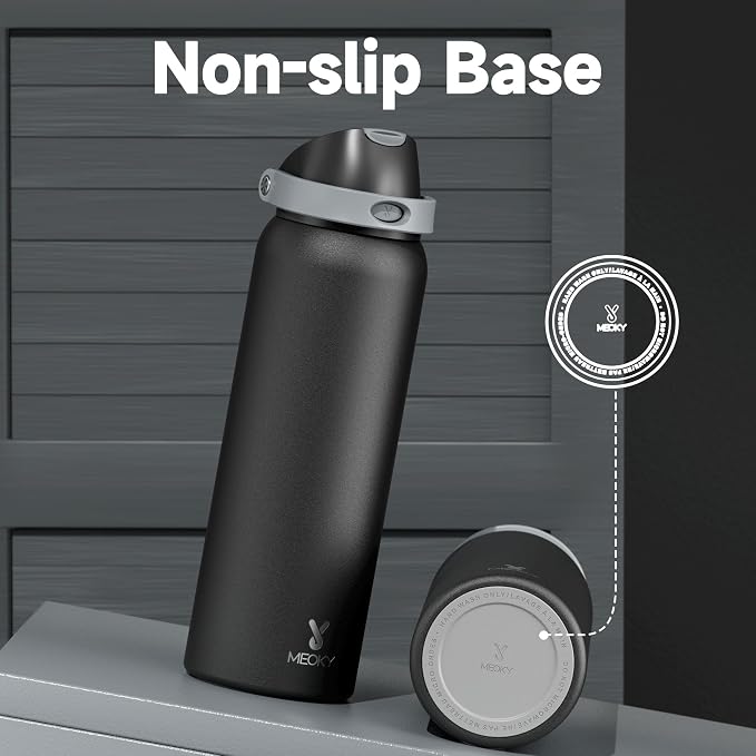 40 oz Insulated Water Bottle for Sports: Meoky Stainless Steel Water Bottle - Image 8