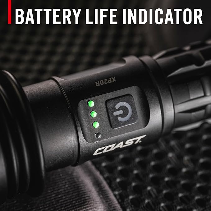 Coast XP20R 4000 Lumen USB-C Rechargeable LED Flashlight - Image 5
