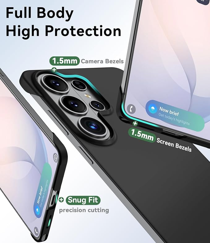 GRECAZO Slim Borderless for Samsung Galaxy S26 Ultra Phone Case 6.9" Ultra-Thin - Image 6