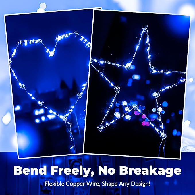 ZSJWL 30 Pack Blue Fairy Lights Battery Operated, 7FT 20LED Mini Starry Light - Image 3