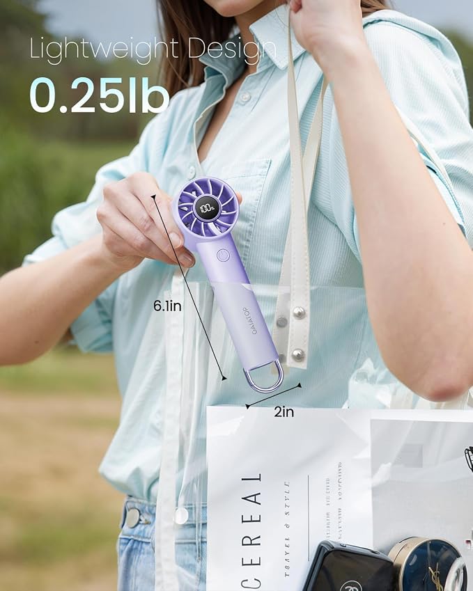 Gaiatop Portable Mini Fan, 3 Speed Handheld Fans - Image 4