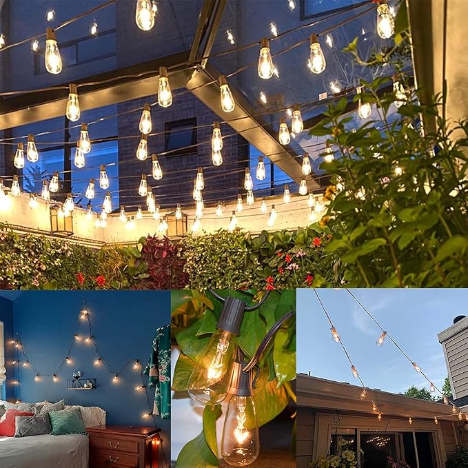 10Ft Outdoor String Lights Waterproof, Hanging Patio Lights - Image 7