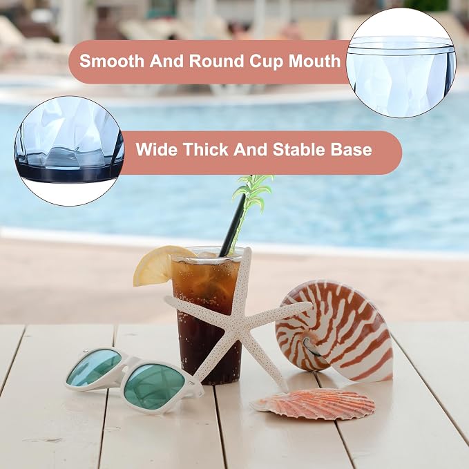 uxcell 7oz Acrylic Drinking Glasses - Image 4