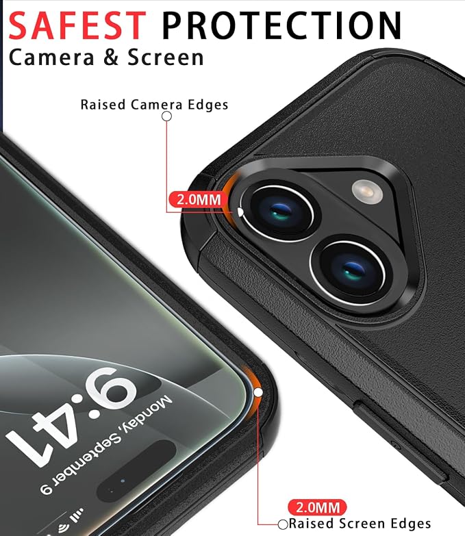 for iPhone 16 Plus Case Heavy Duty Protection Phone Case Cover - Image 5