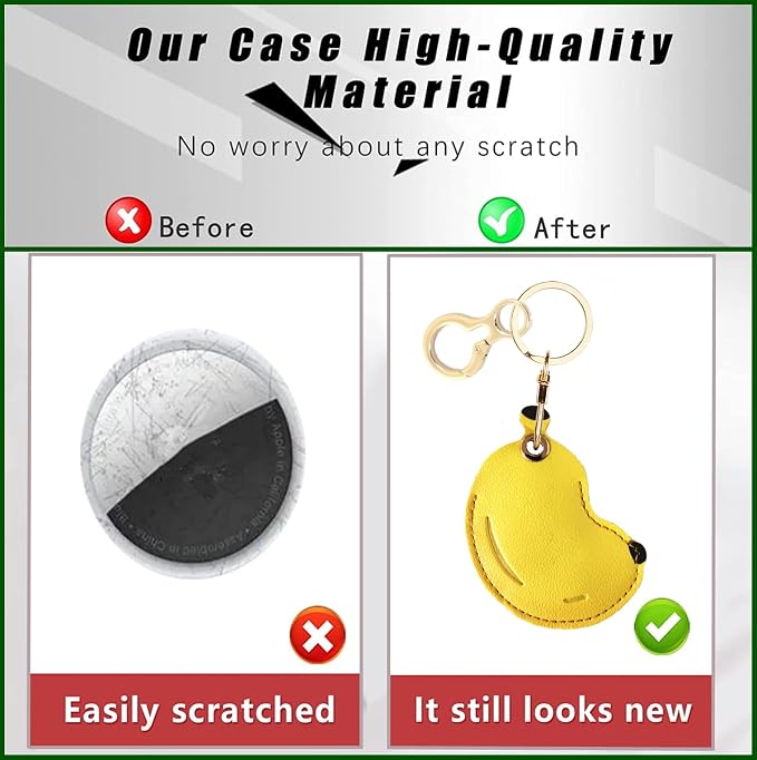 BORKUANA Leather Keychain Holder Case Compatible - Image 3