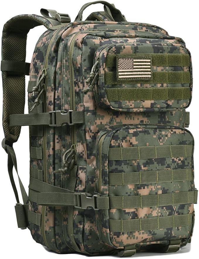 REEBOW GEAR Military Tactical Backpack Large Army 3 Day Assault Pack Molle Bag - Image 9