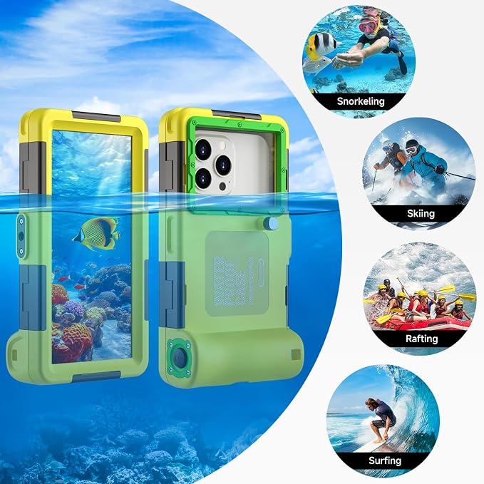 Underwater Phone Case for Snorkeling, Professional Deep Diving Waterproof Phone - Image 6
