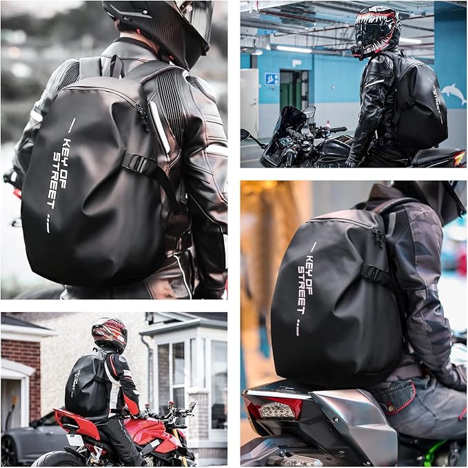 Motorcycle Backpack, waterproof helmet backpack - Image 2