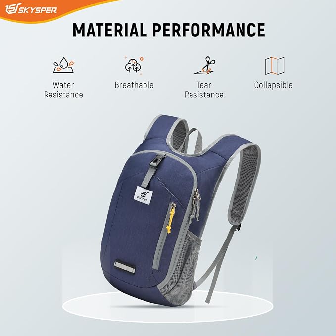 SKYSPER 10L Hiking Backpack Small Foldable Daypack Packable Lightweight Hiking - Image 4