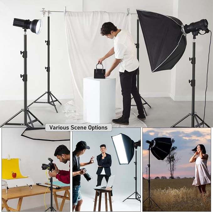 Photography Light Stand, Wedding Outdoor Video Shooting （2 Pack） - Image 4