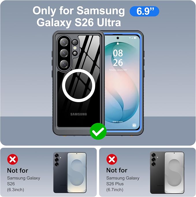 ANTSHARE IP68 Waterproof Case for Samsung Galaxy S26 Ultra - Image 2