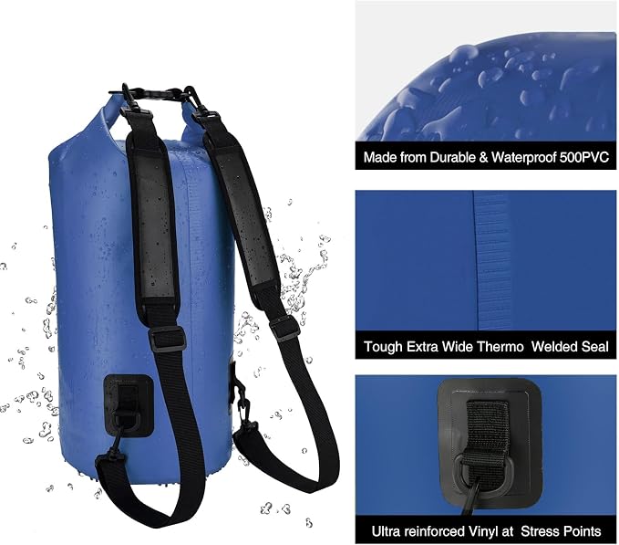 Piscifun Dry Bag, Waterproof Floating Backpack 10L/20L/30L/40L - Image 5