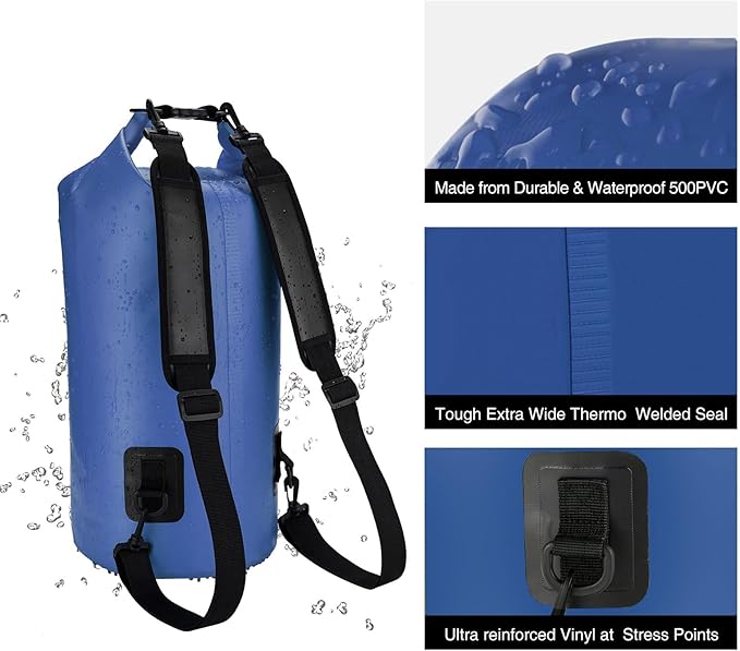 Piscifun Dry Bag, Waterproof Floating Backpack 10L/20L/30L/40L - Image 5