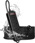 Outdoor Power Strip Weatherproof, 25 FT Extension Cord, Diivoo Waterproof Surge by Diivoo