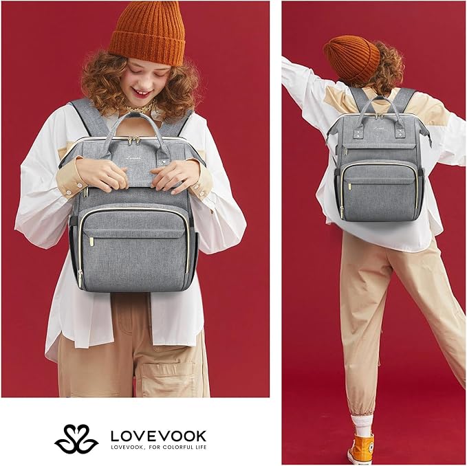 LOVEVOOK Laptop Backpack for Women, 15.6 Inch Professional Womens Travel - Image 7