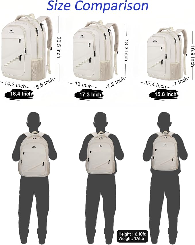 MATEIN Extra Large Backpack for Women, 18 Inch TSA College Backpack - Image 8