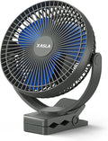 xasla 10000mAh Portable Rechargeable Clip on Fan, 8-inch Battery Operated by XASLA