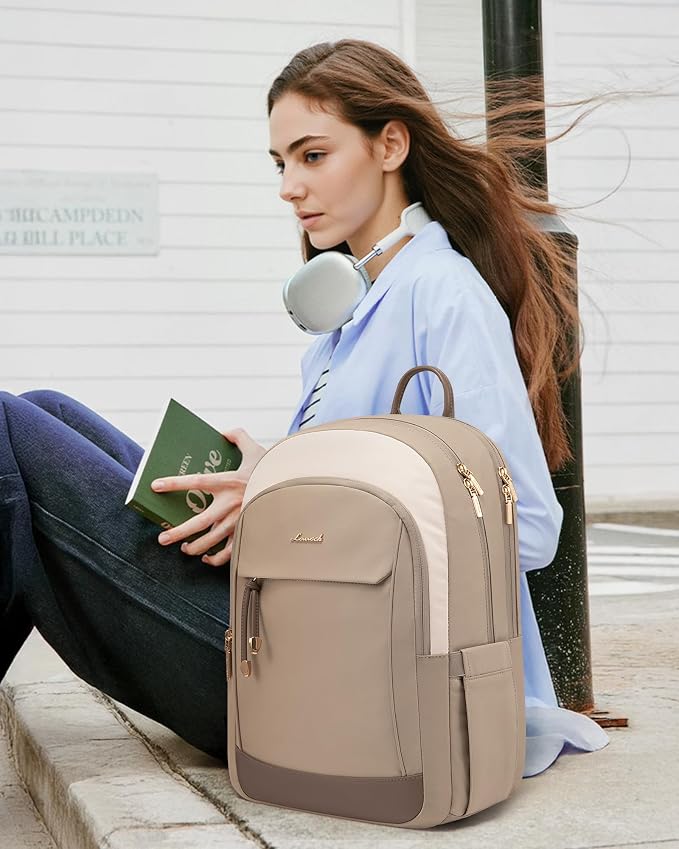 LOVEVOOK Laptop Backpack for Women, 15.6 inch Waterproof College Backpack Woman - Image 7