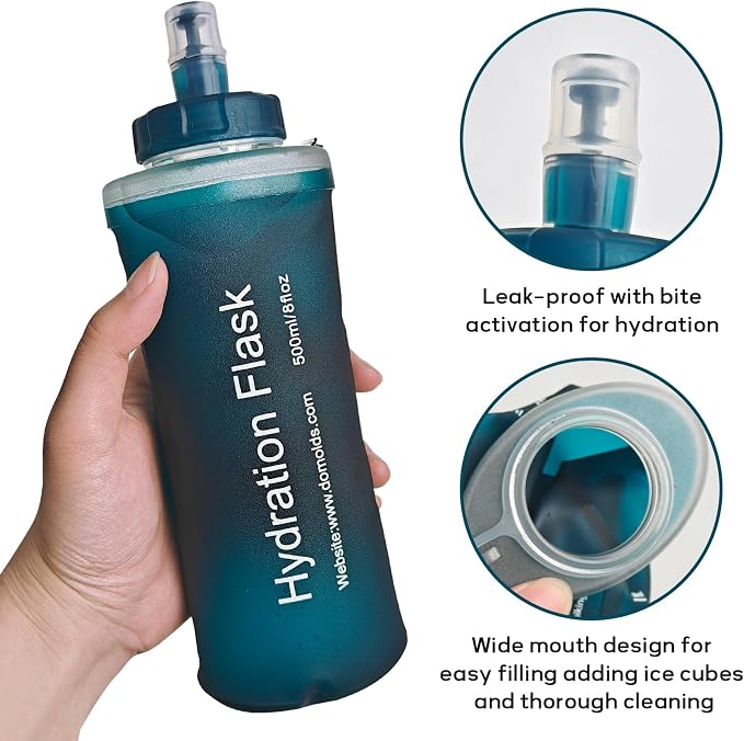 Soft Flask 500ML, TPU Collapsible Soft Water Bottle - Image 3