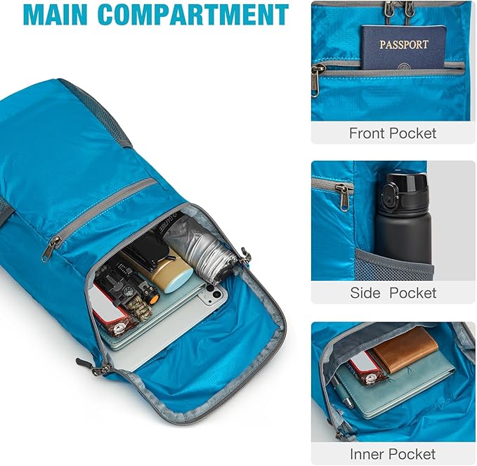 G4Free Lightweight Packable Hiking Backpack - Image 5