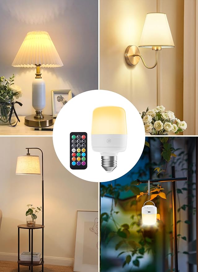 Minetom E26 Rechargeable Light Bulbs - Image 8