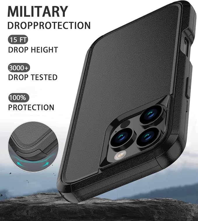 for iPhone 16 Pro Max Case Heavy Duty Protection Phone Case Cover - Image 5