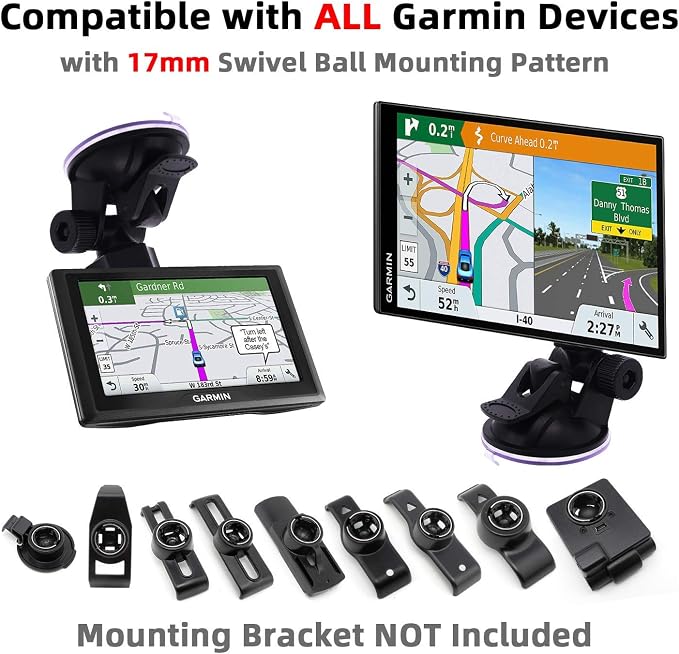 Suction Cup Mount for Garmin Dash Cam Mini/Mini 2/Min 3 30 35 45 46 55 56 65W - Image 3