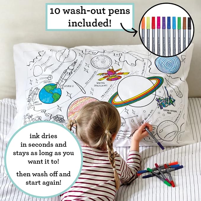 eatsleepdoodle - Coloring Pillowcase - Image 2