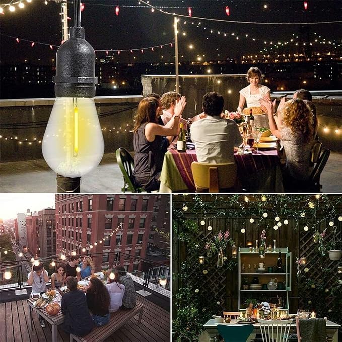Jslinter 30-Pack LED String Light Bulbs Replacement, 1W E26 Vintage Bulbs - Image 6