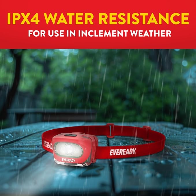 Eveready X200 LED Rechargeable Headlamps, Super Bright IPX4 Water Resistant - Image 6
