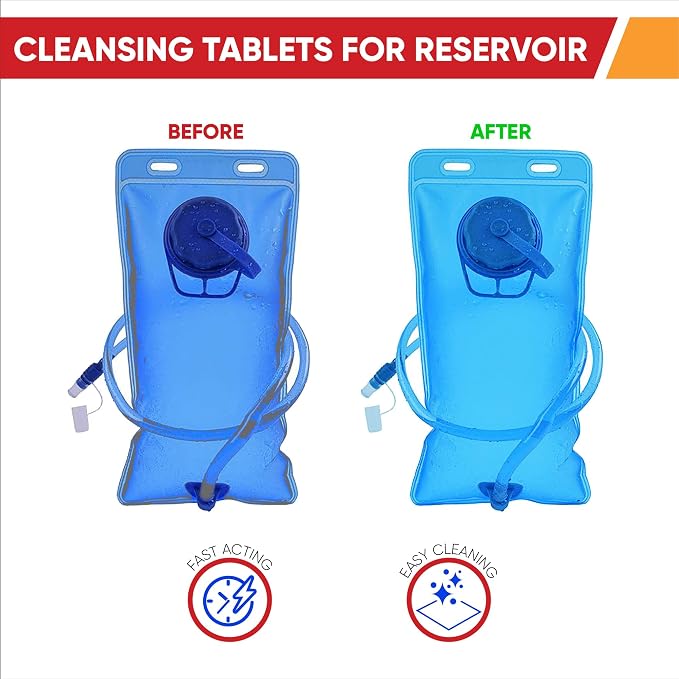 CleanHike Hydration Bladder Cleaning Tablets, Individually Wrapped Effervescent - Image 3