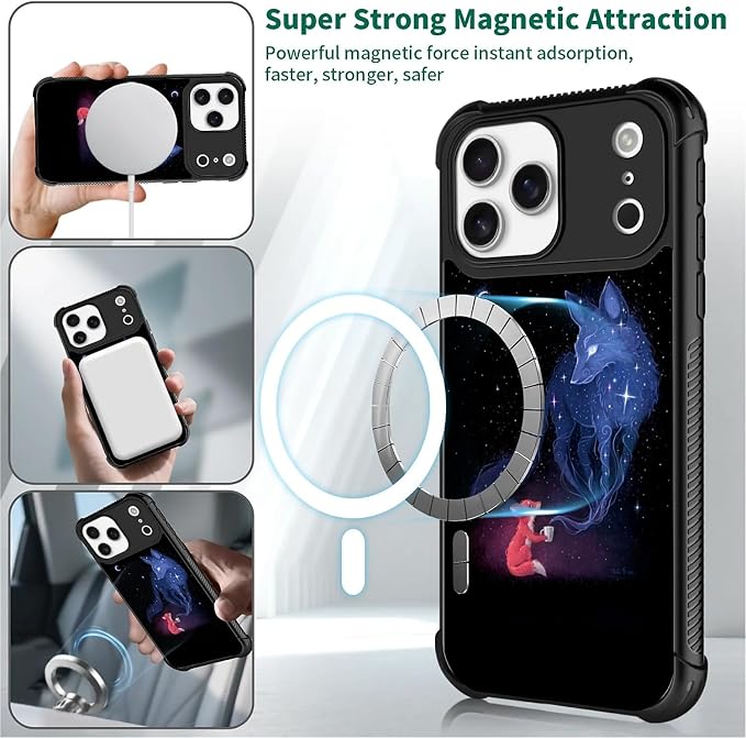 for iPhone 17 Pro Max Case, for MagSafe Graphic Design for Girl Boy Soft - Image 4