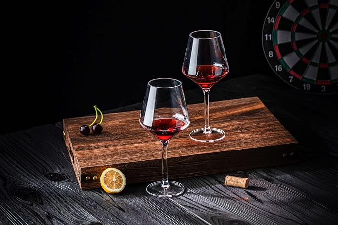 16-ounce Plastic Stem Wine Glasses, All Purpose Arcylic Glasses - Image 4