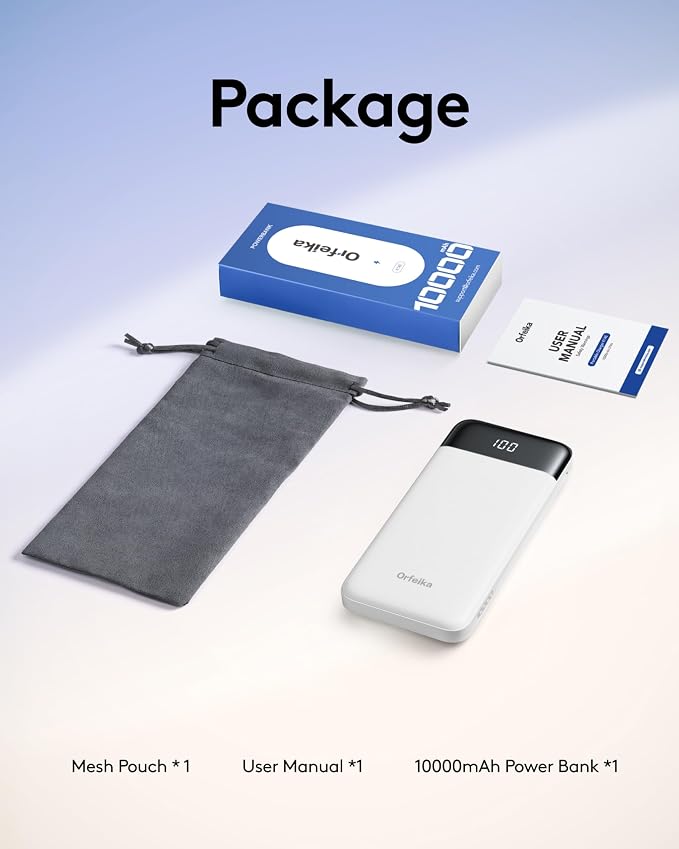 Orfeika Portable Phone Charger, 10000mAh Portable Charger Power Bank - Image 9