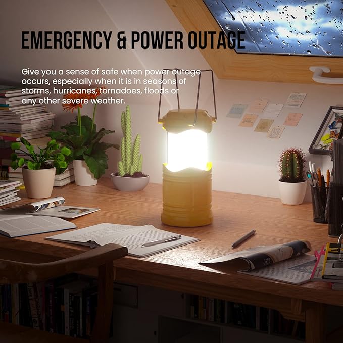 Lichamp LED Camping Lantern, 4 Pack Battery Powered Flashlight - Image 6
