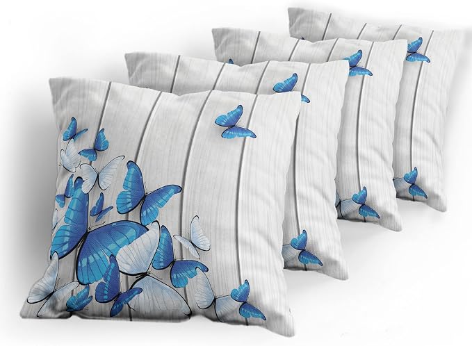 Ambesonne Butterflies Throw Pillow Cushion Case Pack of 4, Modern Accent - Image 5