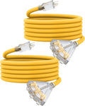 15Ft 12 Gauge Outdoor Extension Cord by PLUGTUL