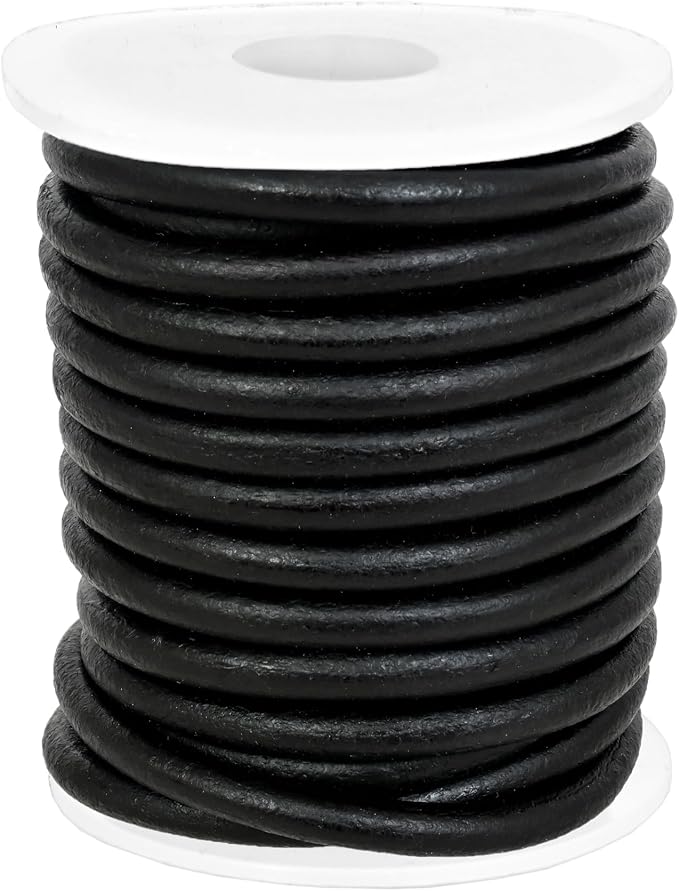 GENIQUE Real/Genuine Round Leather String Cord - Image 3