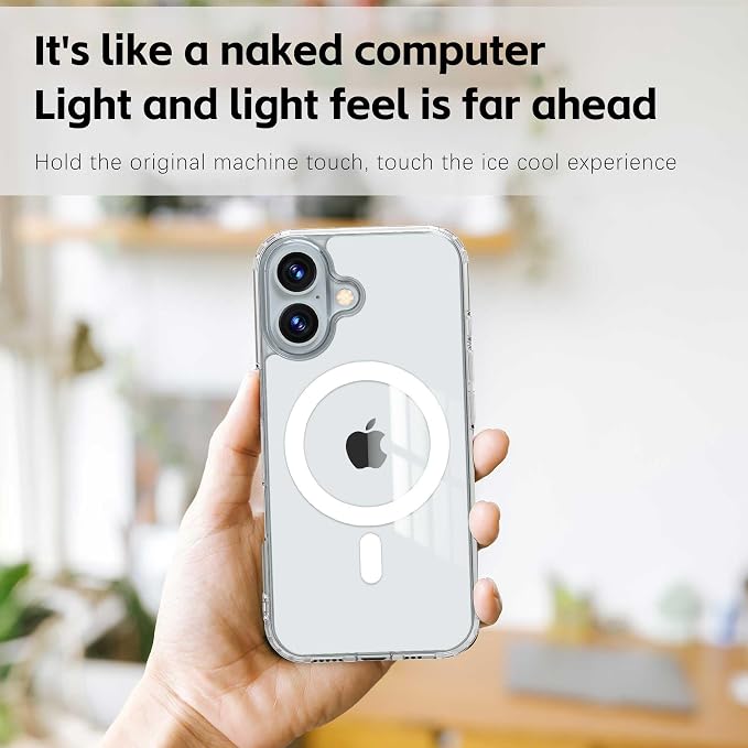 Magnetic Designed for iPhone 16 Case Clear - Image 4