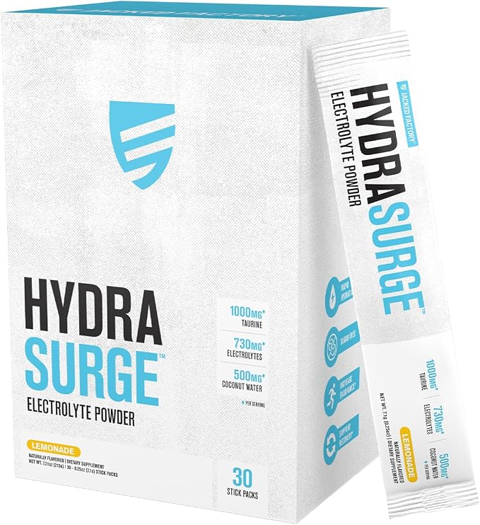 Jacked Factory Hydrasurge Electrolytes Powder Packets by JackedFactory