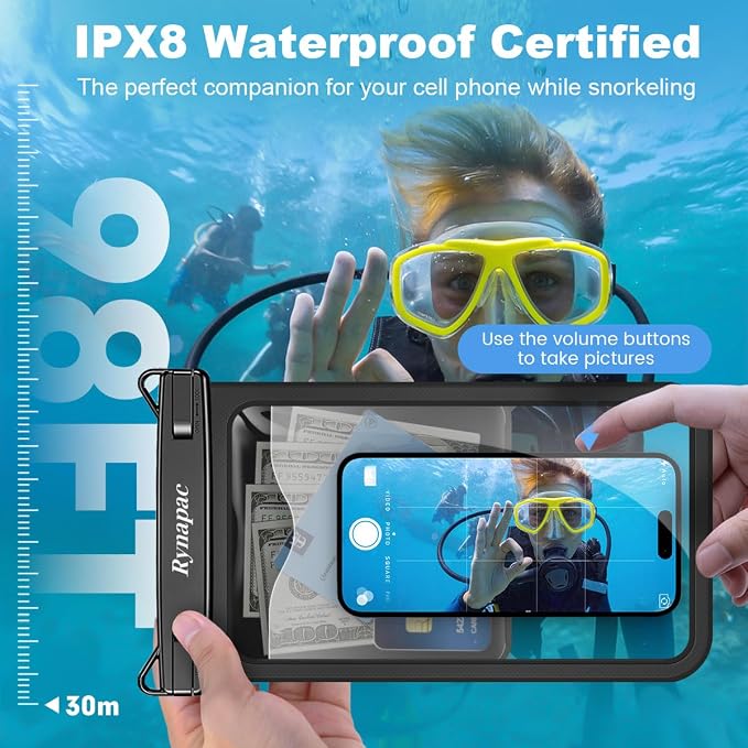 Rynapac [Up to 10" Large Waterproof Phone Pouch - Image 2